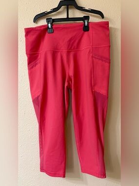 Victoria's Secret Hot Pink Athletic Capri Shorts
